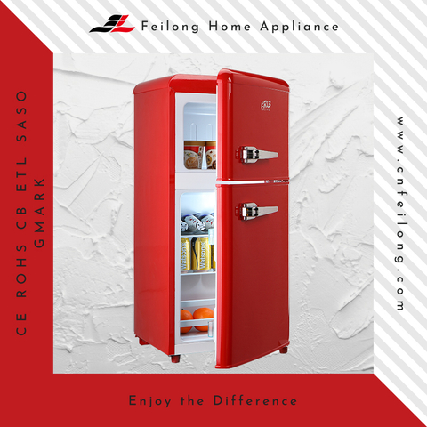 Red Cheap Dorm Subzero 2 дверний ретро-холодильник BC-86R