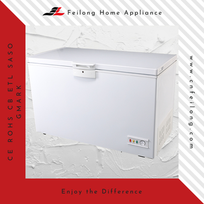 White Commercial Top Door Chest Freezer with Lock on Wheel BD/BC