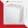 Semi-automatyske Glass Panel Laundry Twin Tub Washing Machine