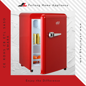 Red Cheap Dorm Subzero Retro Mini Refrigerator BC-55R