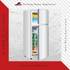 シルバー調整可能なレベルホイール両開きドアフリジダイレ冷蔵庫 BCD-102