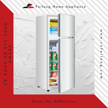 Silver Adjustable Level Wheel Double Door Frigidaire Refrigerator BCD-102