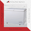 White Commercial Butterfly Door Chest Freezer e nang le Lock BD-218HE