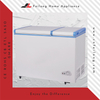 White Commercial 2 Top Door Chest Freezer on Wheels KCD-185QC