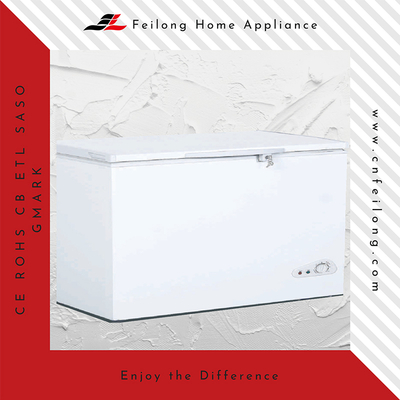 White Commercial Top Door Chest Freezer With Lock BD-368Q