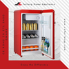 Piros olcsó kollégiumi Subzero Retro mini hűtőszekrény BC-55R