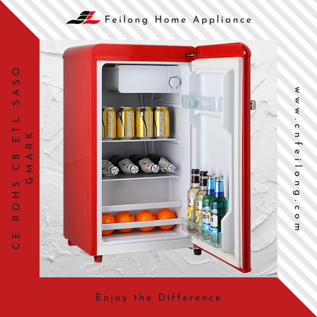 Red Cheap Dorm Subzero Retro Mini Refrigerator BC-55R