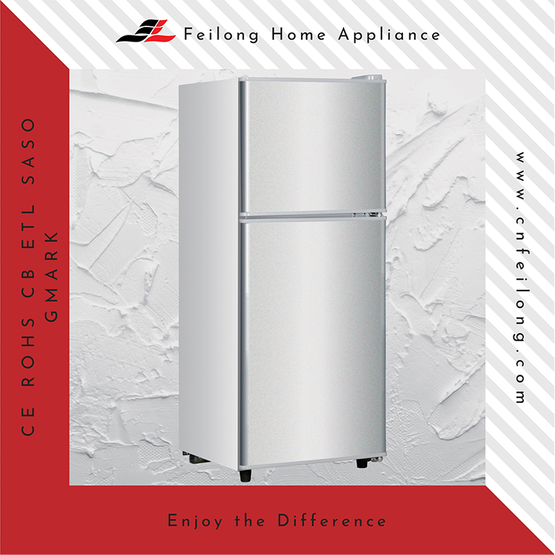 Compacte koelkasten met dubbele deur en verstelbaar niveau BCD-138