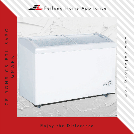 Commercial Ice Cream Glass Door Freezer Deep Freezer SD-239QY