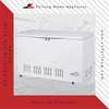White Commercial 2 Door Chest Freezer on Wheels na may Lock